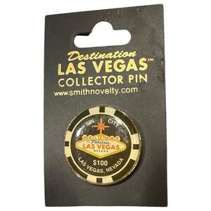 Sin City $100 Las Vegas Nevada Pin Lapel Enamel Collectible Souvenir